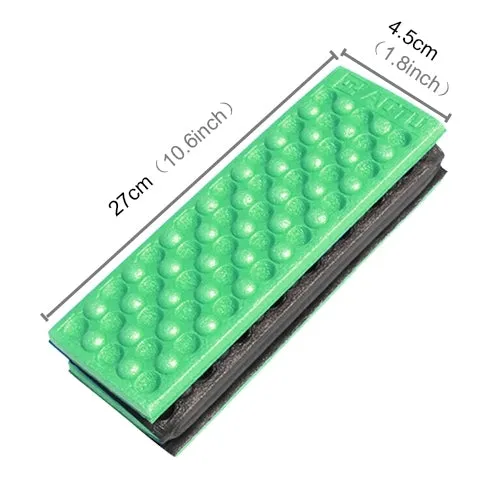 2 PCS Portable Folding Cellular Massage Cushion Outdoors Damp Proof Picnic Seat Mats EVA Pad(Light Green)