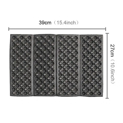 2 PCS Portable Folding Cellular Massage Cushion Outdoors Damp Proof Picnic Seat Mats EVA Pad(Light Green)