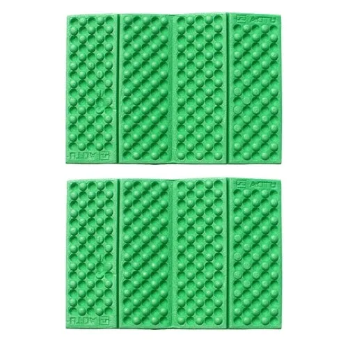2 PCS Portable Folding Cellular Massage Cushion Outdoors Damp Proof Picnic Seat Mats EVA Pad(Light Green)