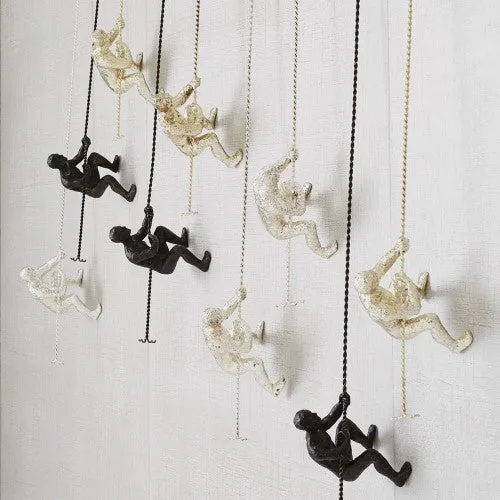 Climbing Man Wall Mounted Sculptures S/3