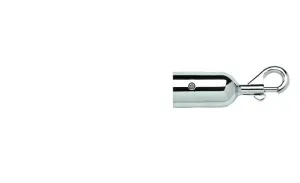 Crowd Control Barrier Stanchions  1.5" Rope Heavy-Duty Snap End