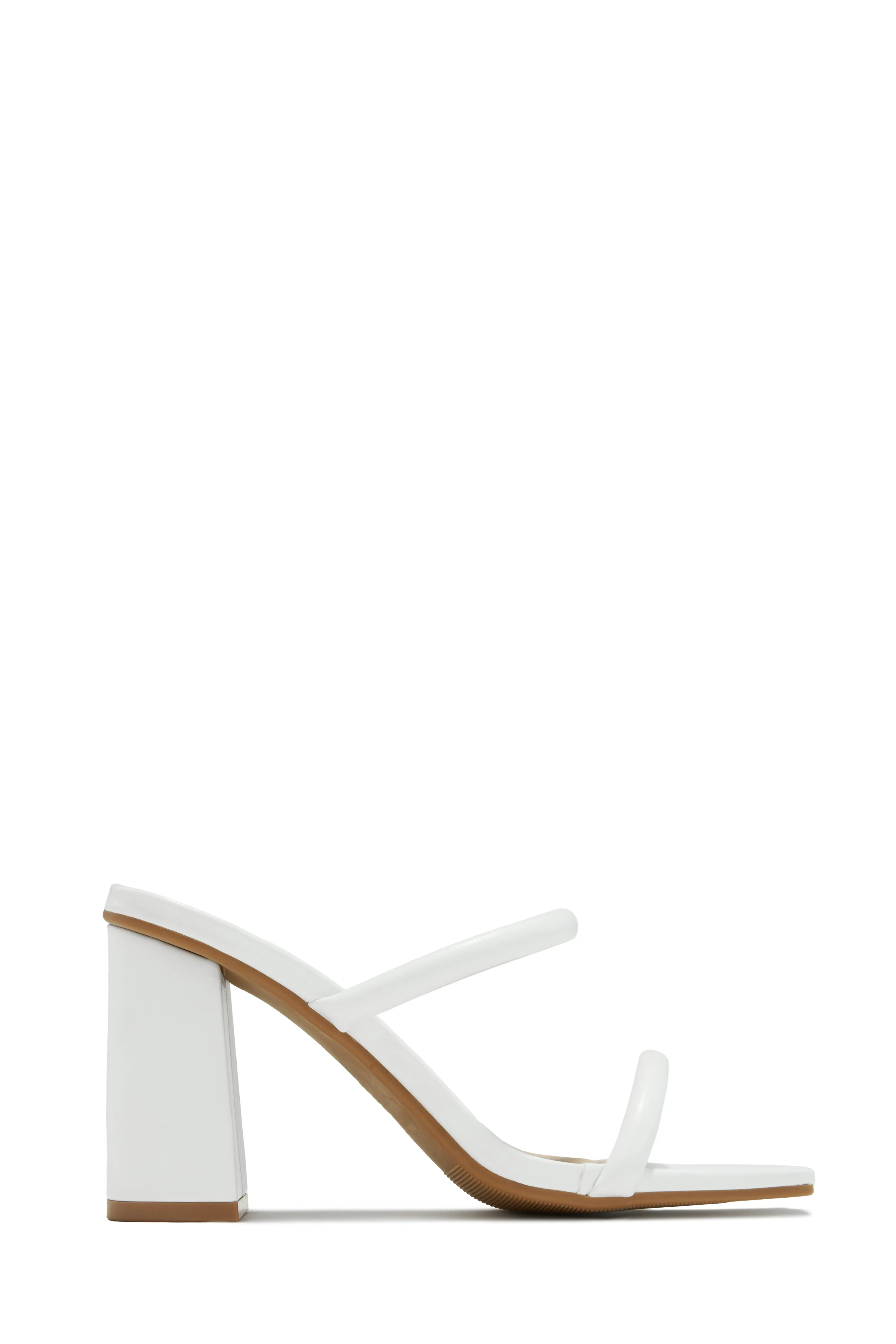 Jenna Block Heel Mules - Silver
