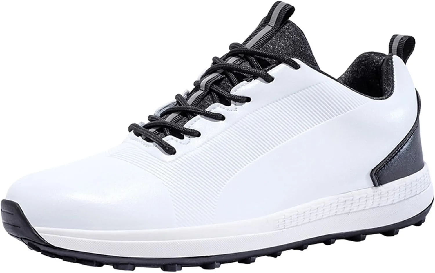 JiuQing Golf Shoes Men Waterproof Professional Golfing Trainers Spikeless Outdoor Anti Slip Walking Footwear