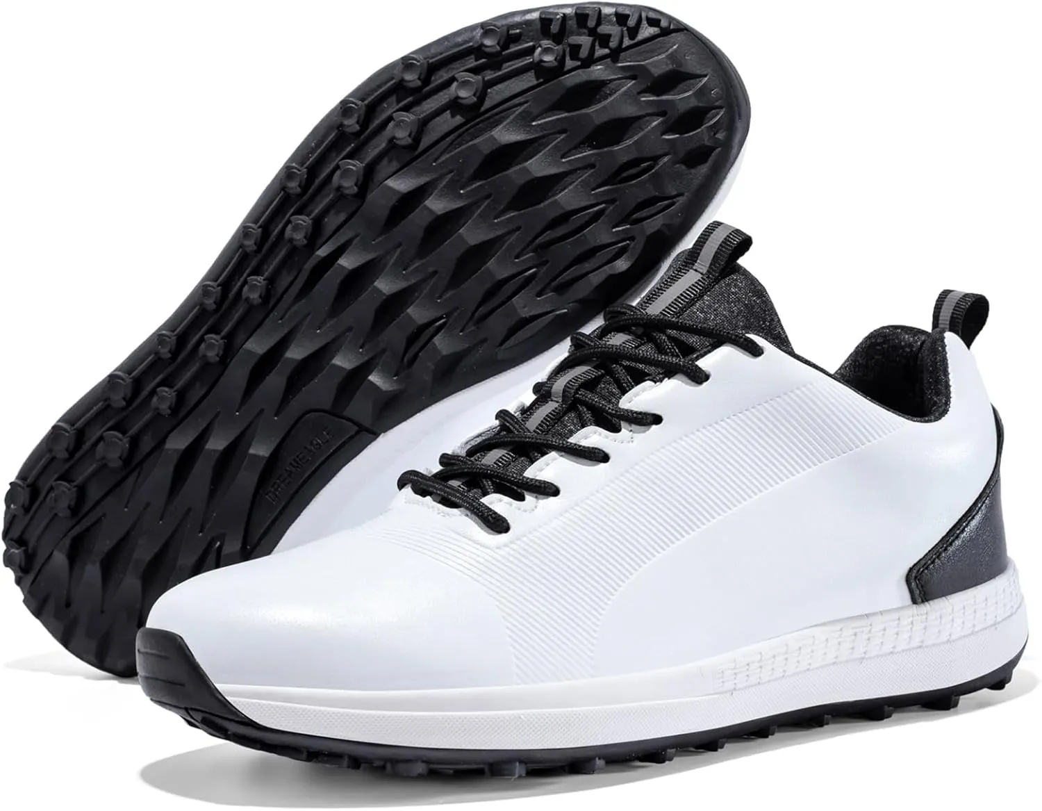 JiuQing Golf Shoes Men Waterproof Professional Golfing Trainers Spikeless Outdoor Anti Slip Walking Footwear