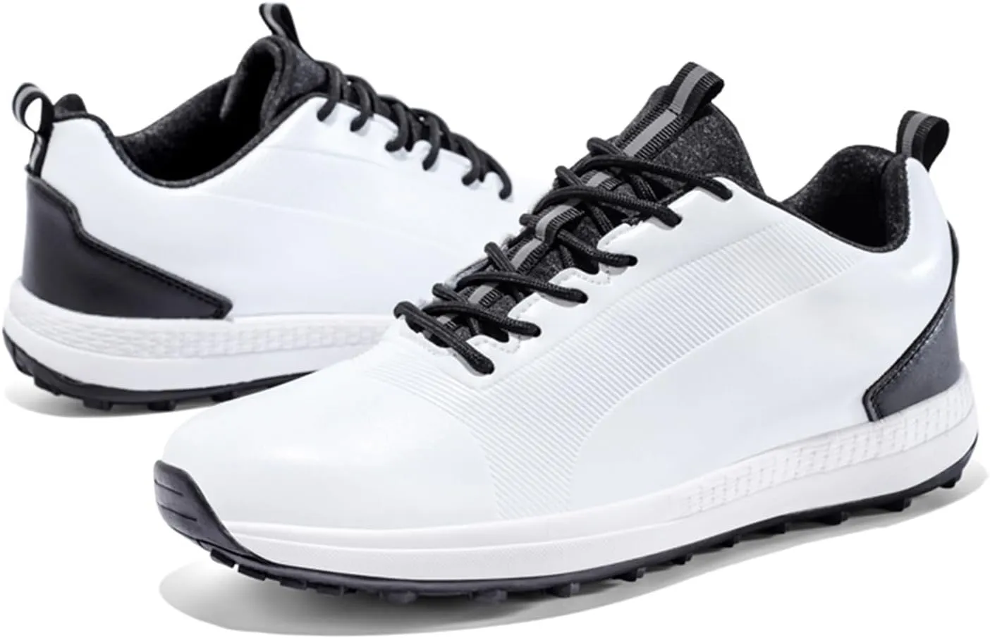 JiuQing Golf Shoes Men Waterproof Professional Golfing Trainers Spikeless Outdoor Anti Slip Walking Footwear