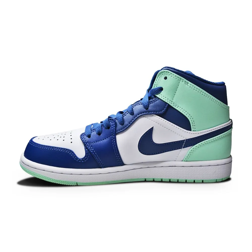 Mens Nike Air Jordan 1 Mid - 554724 413 - Mystic Navy Mint Foam White