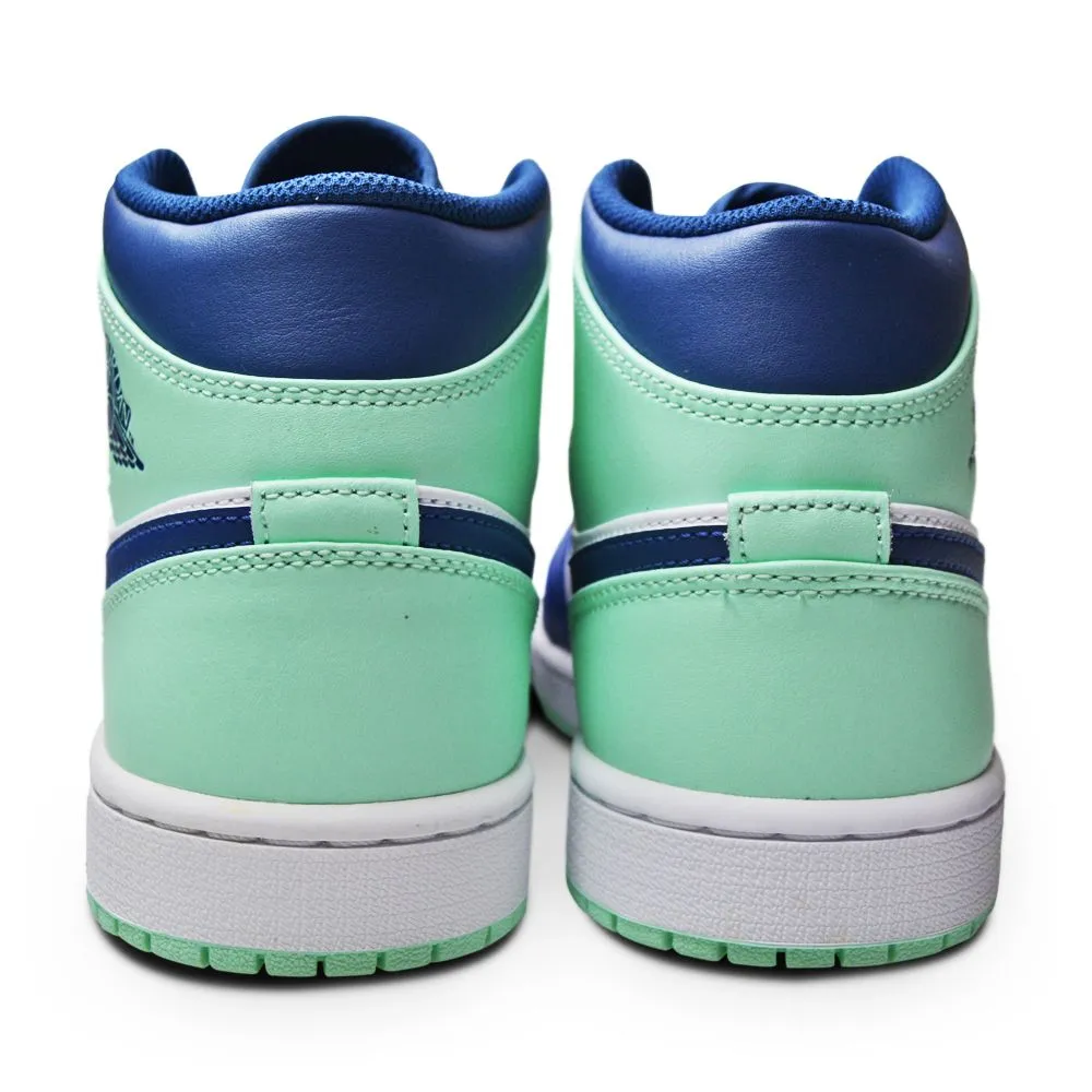Mens Nike Air Jordan 1 Mid - 554724 413 - Mystic Navy Mint Foam White