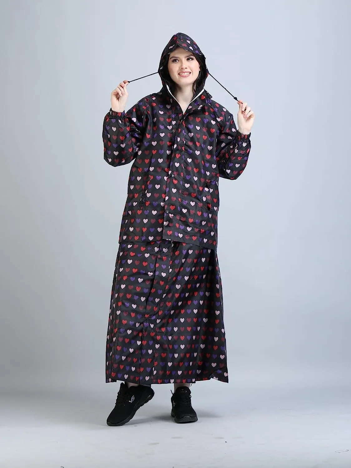 Romano nx Waterproof Rain Skirt Top Jacket for Women Rain Coat