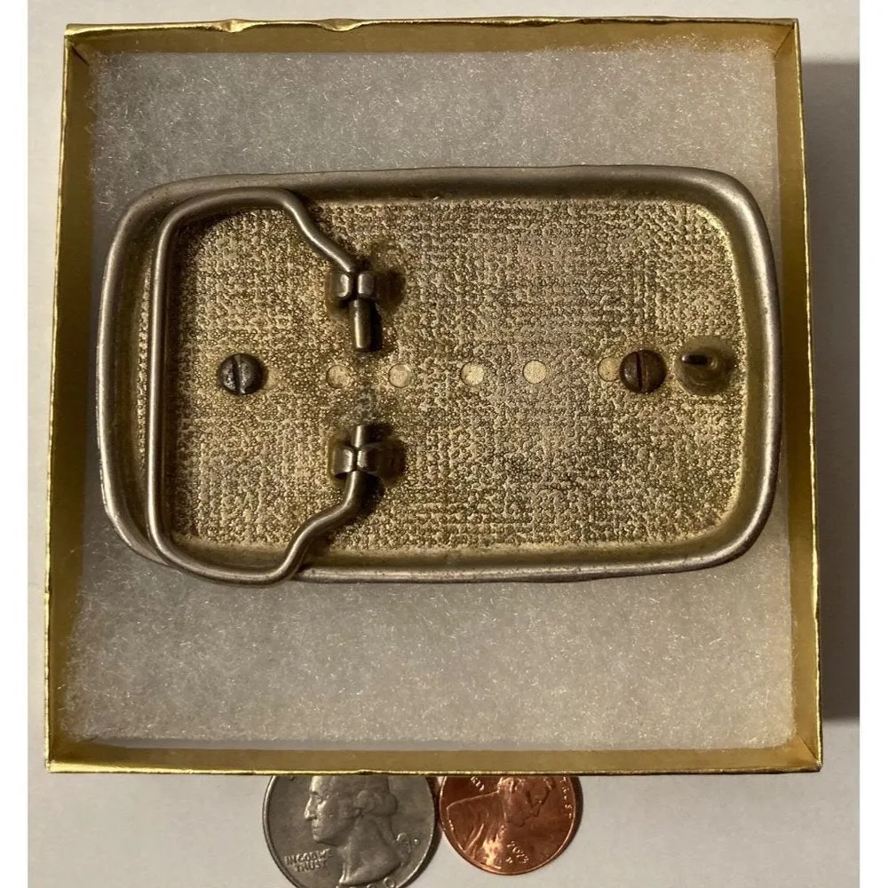 Vintage Metal Belt Buckle, Teamsters, I. B. of T.C., W. & H. of A, Nice Western