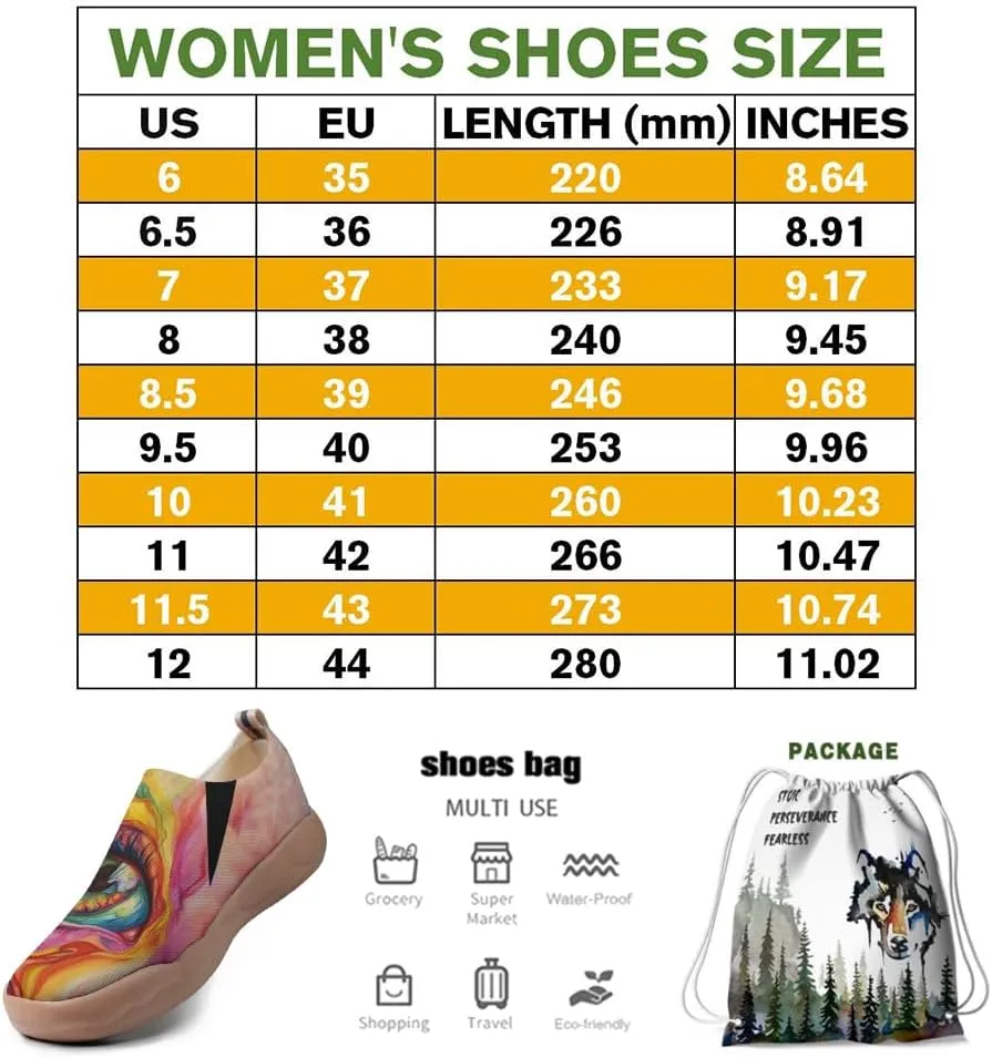 Women's Breathable Knitted Walking Loafers Artisitic Slip on Outdoor Shoes Ultra Lightweight Comfort Summer Footwear