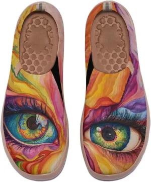 Women's Breathable Knitted Walking Loafers Artisitic Slip on Outdoor Shoes Ultra Lightweight Comfort Summer Footwear