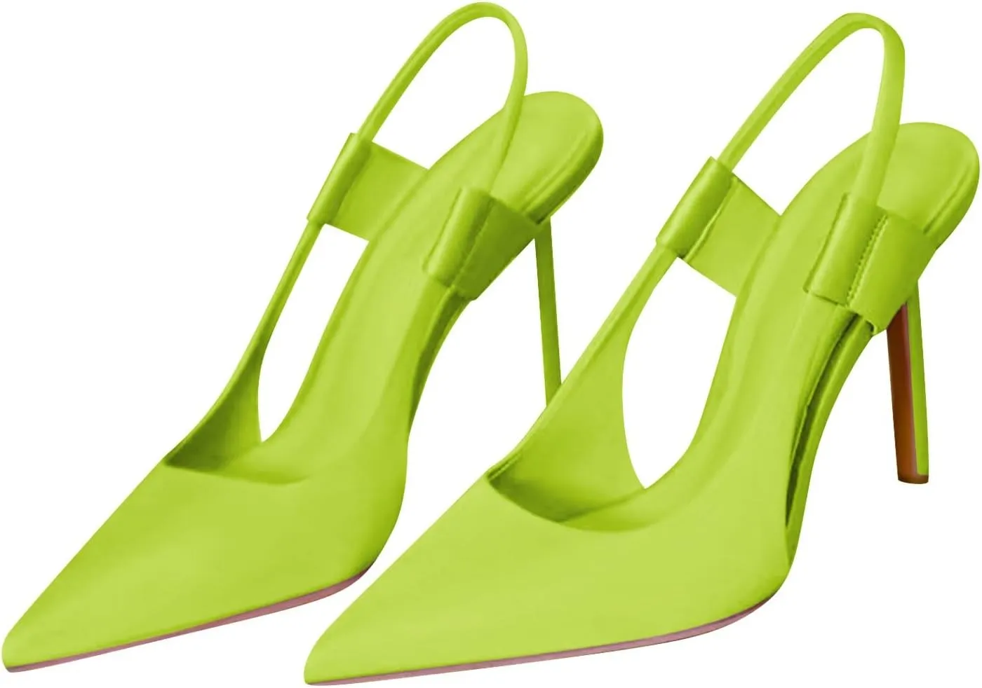 Women's Pointed Toe High Stiletto Heels Slingback Stretch Slip-on Pumps Dress Shoes for Women Wedding Party Shoes
